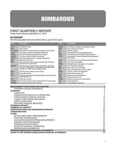 Thumbnail Bombardier Quarterly Report 2018-q1
