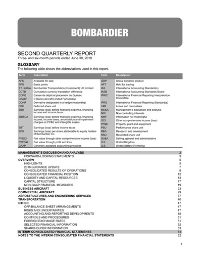 Thumbnail Bombardier Quarterly Report 2018-q2