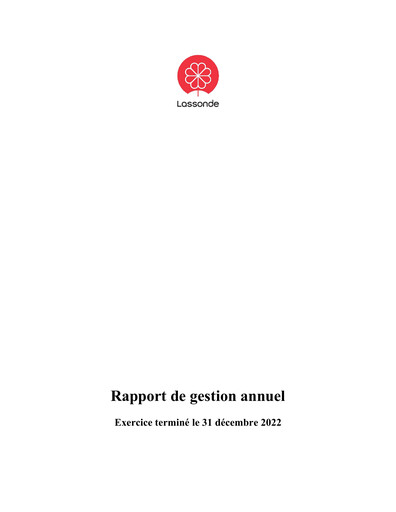 Thumbnail Lassonde Industries Annual Report 2022