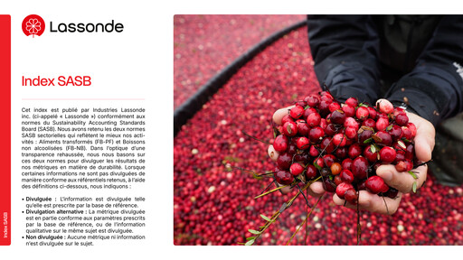 Thumbnail Lassonde Industries ESG Report 2025