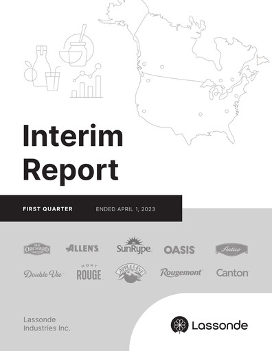 Thumbnail Lassonde Industries Quarterly Report 2023-q1