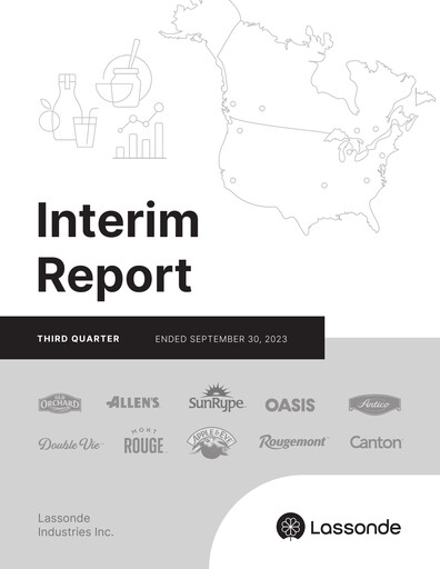 Thumbnail Lassonde Industries Quarterly Report 2023-q3