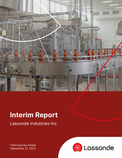 Thumbnail Lassonde Industries Quarterly Report 2025-q3