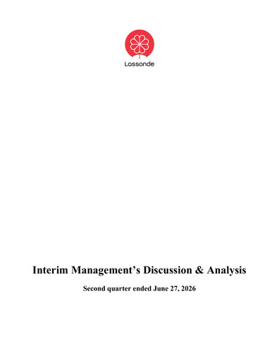 Thumbnail Lassonde Industries Quarterly Report 2026-q2