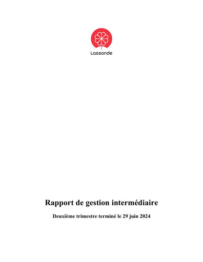 Thumbnail Lassonde Industries Quarterly Report 2024-q2