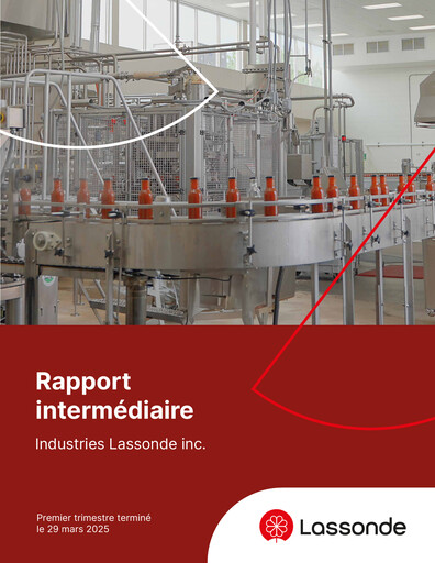 Thumbnail Lassonde Industries Quarterly Report 2025-q1