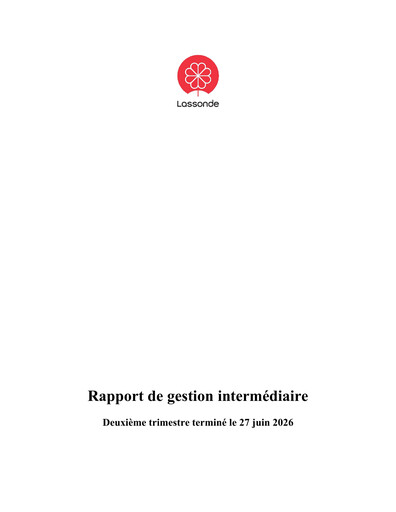 Thumbnail Lassonde Industries Quarterly Report 2026-q2