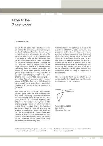 Vorschaubild Kinepolis Group  Jahresbericht 2003