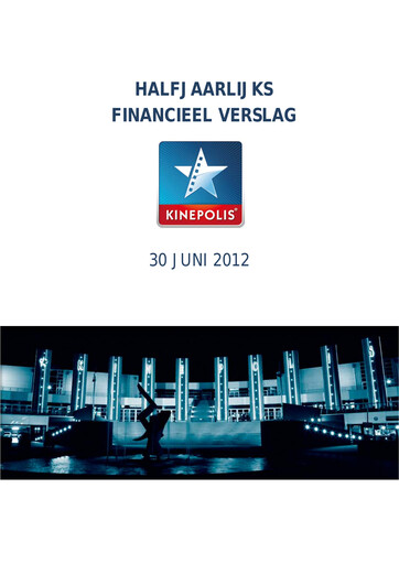 Vorschaubild Kinepolis Group  Halbjahresbericht 2012-h1