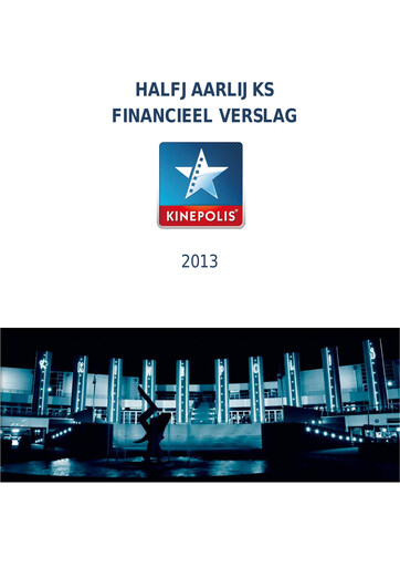 Vorschaubild Kinepolis Group  Halbjahresbericht 2013-h1