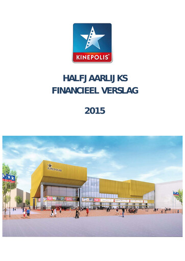 Vorschaubild Kinepolis Group  Halbjahresbericht 2015-h1