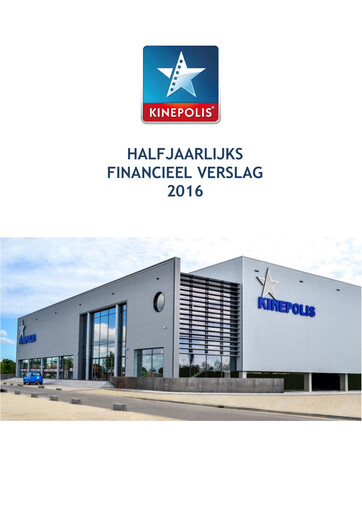 Vorschaubild Kinepolis Group  Halbjahresbericht 2016-h1