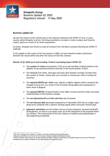 Thumbnail Kinepolis Group  Quarterly Report 2020-q1