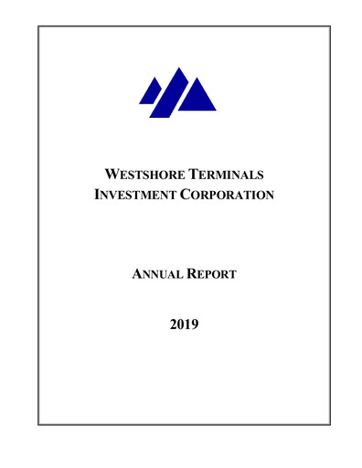 Thumbnail Westshore Terminals Investment Annual Report 2019