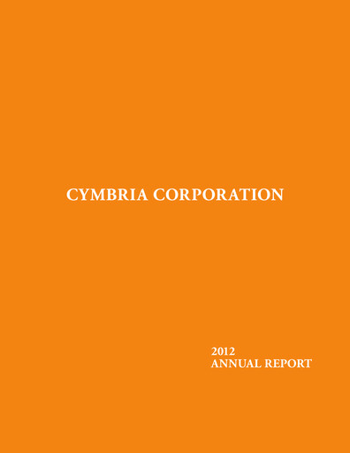 Thumbnail Cymbria Annual Report 2012