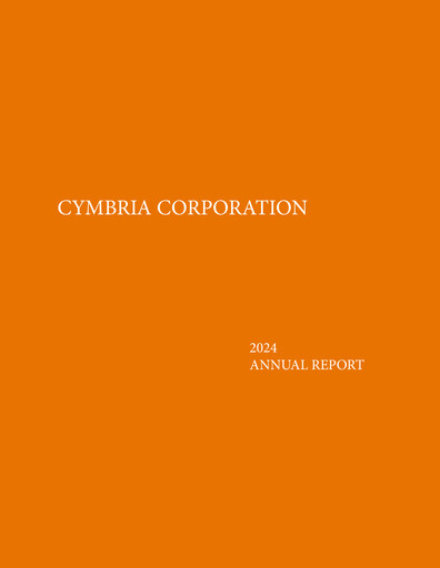 Thumbnail Cymbria Annual Report 2024