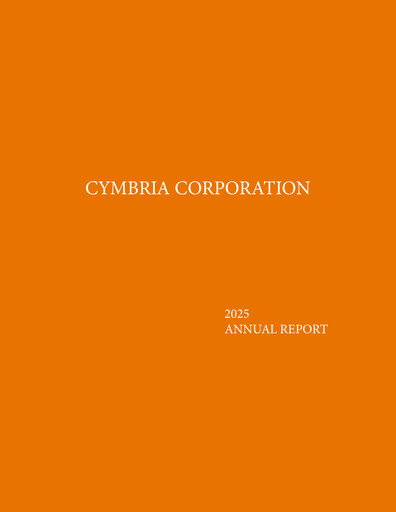 Thumbnail Cymbria Annual Report 2025