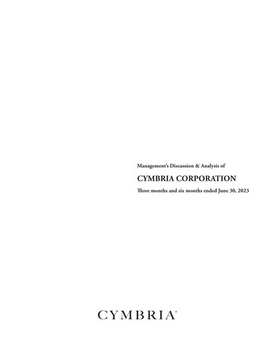 Thumbnail Cymbria Quarterly Report 2023-q2