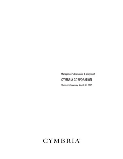 Thumbnail Cymbria Quarterly Report 2025-q1