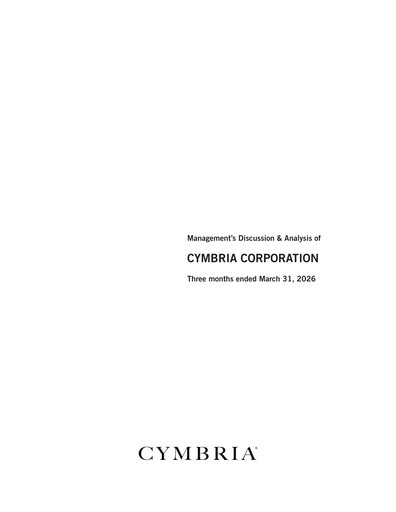 Thumbnail Cymbria Quarterly Report 2026-q1