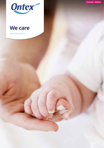 Thumbnail Ontex Group Annual Report 2015