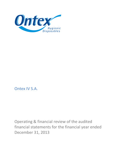 Thumbnail Ontex Group Financial Report 2013