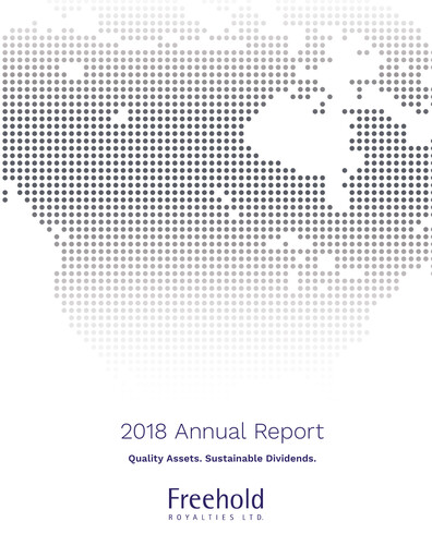 Thumbnail Freehold Royalties Annual Report 2018