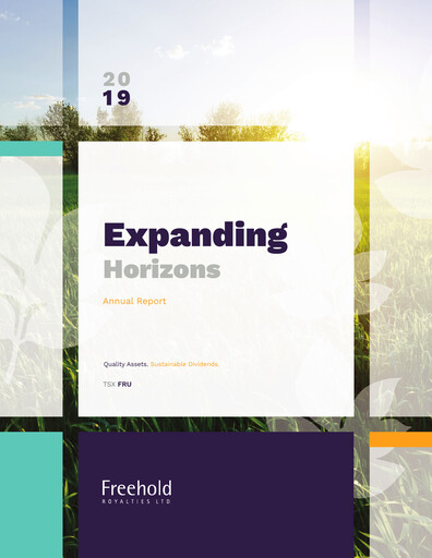 Thumbnail Freehold Royalties Annual Report 2019