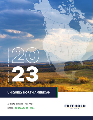 Thumbnail Freehold Royalties Annual Report 2023