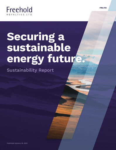 Thumbnail Freehold Royalties Sustainability Report 2021