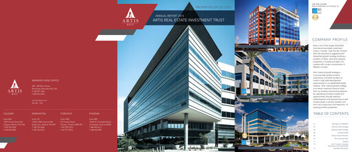 Thumbnail Artis REIT Annual Report 2013