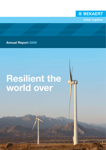 Thumbnail NV Bekaert Annual Report 2008