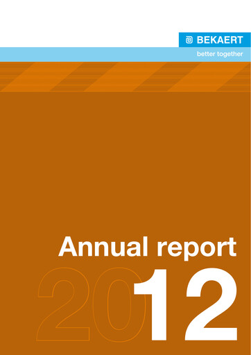 Thumbnail NV Bekaert Annual Report 2012
