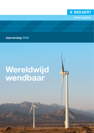 Thumbnail NV Bekaert Annual Report 2008