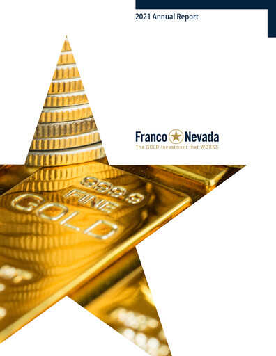 Thumbnail Franco-Nevada Annual Report 2021