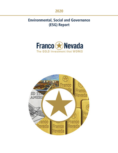 Thumbnail Franco-Nevada ESG Report 2020