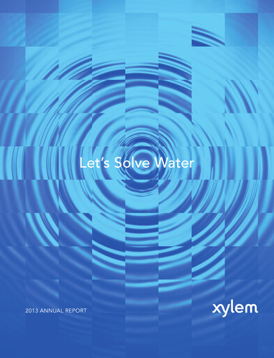 Thumbnail Xylem Annual Report 2013