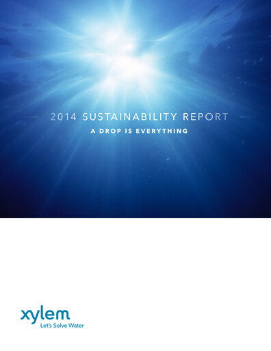 Thumbnail Xylem Sustainability Report 2014