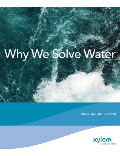 Thumbnail Xylem Sustainability Report 2016