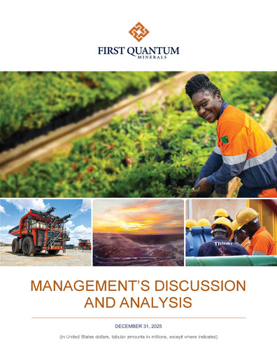 Thumbnail First Quantum Minerals
 Financial Report 2025-q4