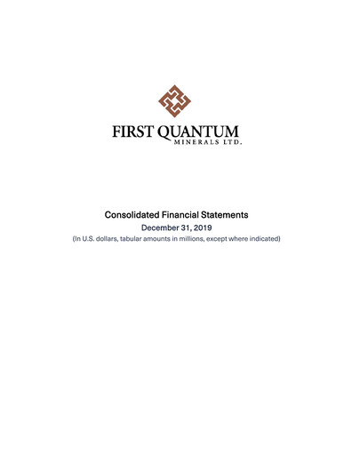 Thumbnail First Quantum Minerals
 Financial Statement 2019