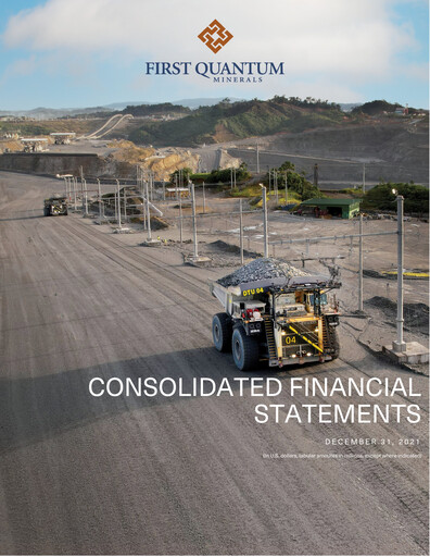 Thumbnail First Quantum Minerals
 Financial Statement 2021