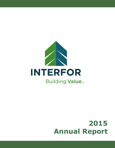Thumbnail Interfor Annual Report 2015