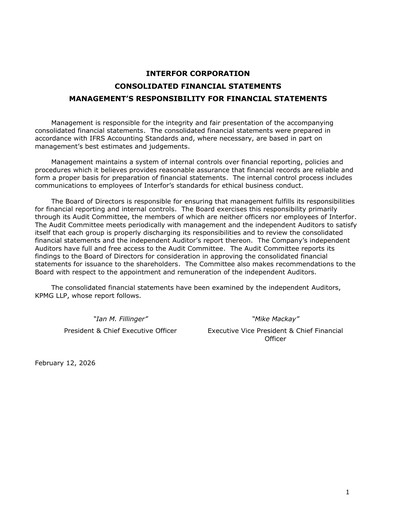 Vorschaubild Interfor Finanzmitteilung 2025