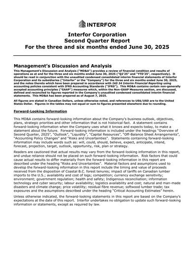 Thumbnail Interfor Quarterly Report 2025-q2