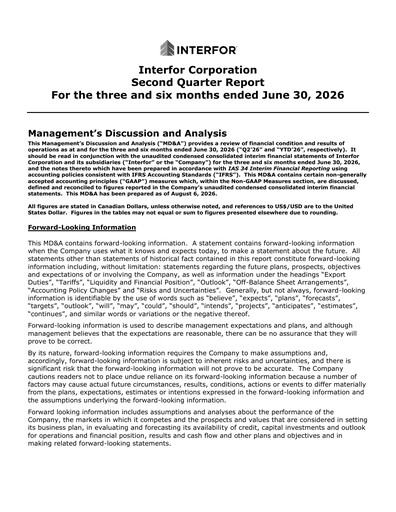 Thumbnail Interfor Quarterly Report 2026-q2