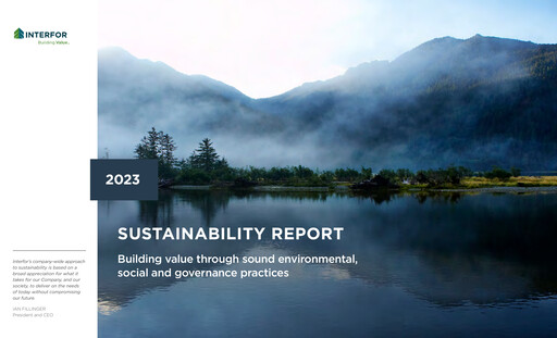 Thumbnail Interfor Sustainability Report 2023
