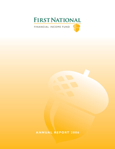 Miniature First National Financial Rapport annuel 2006