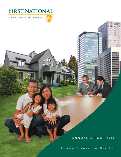 Miniature First National Financial Rapport annuel 2010
