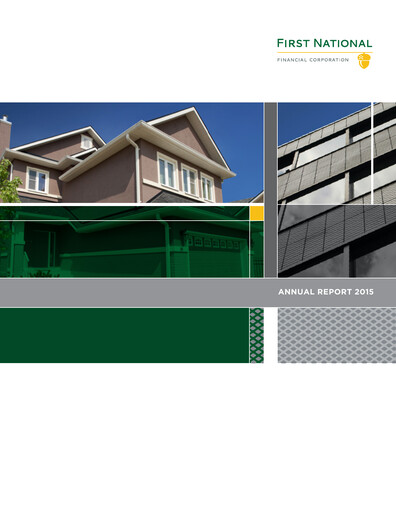 Miniature First National Financial Rapport annuel 2015